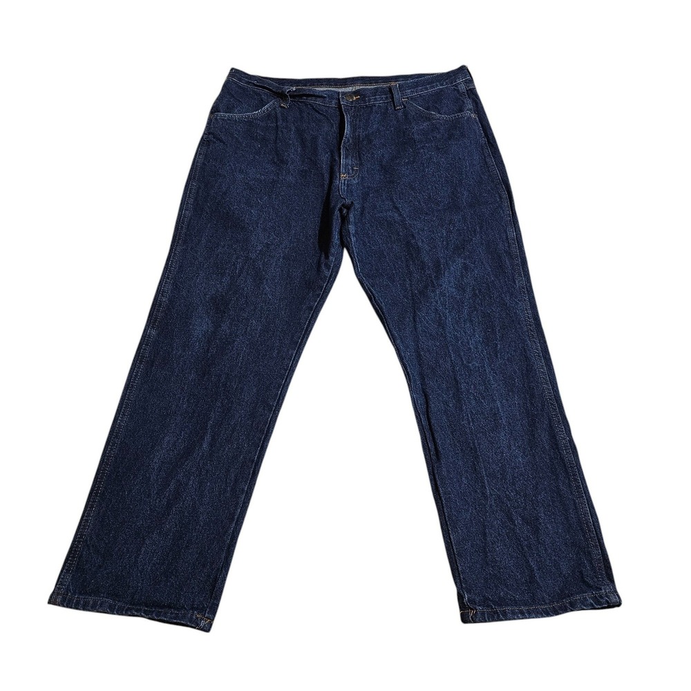 Rustler‎ Blue Jeans 40x30 Relaxed Fit Straight Leg Dark Wash Denim Pants